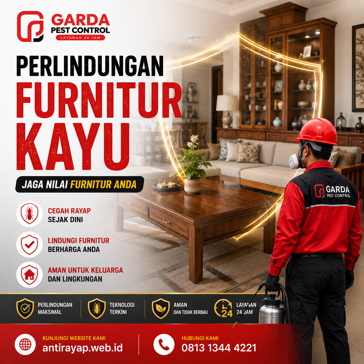 Jasa Anti Rayap untuk Bangunan Komersil di Jakarta Garansi