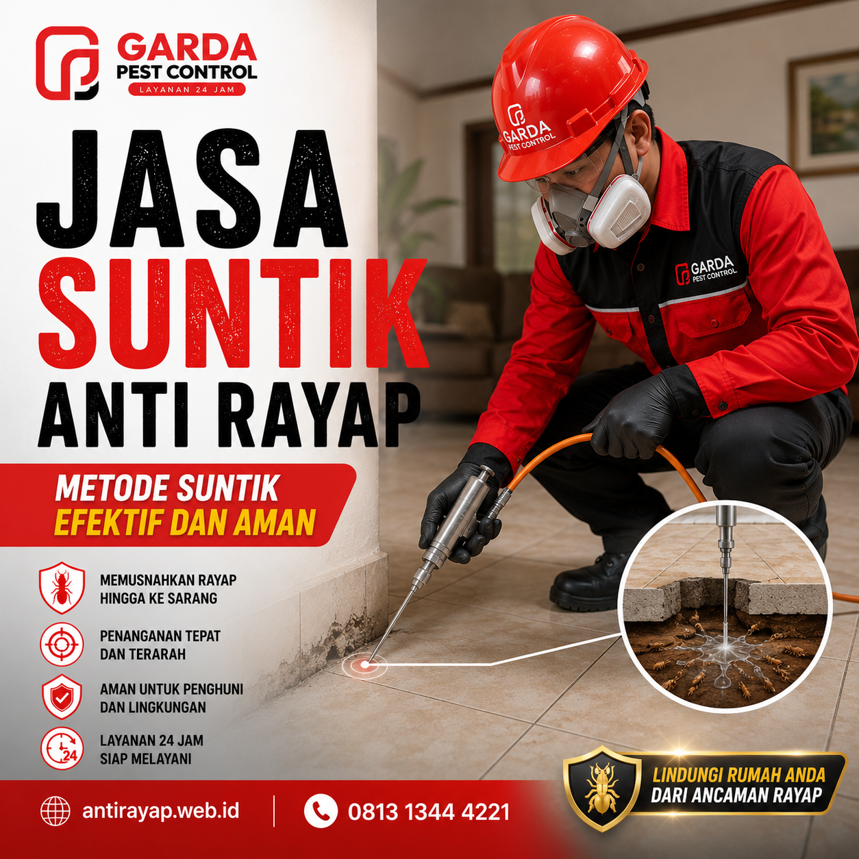 Harga Jasa Anti Rayap di Jakarta Per Meter Persegi: Panduan Biaya dan Layanan Anti Rayap Expert